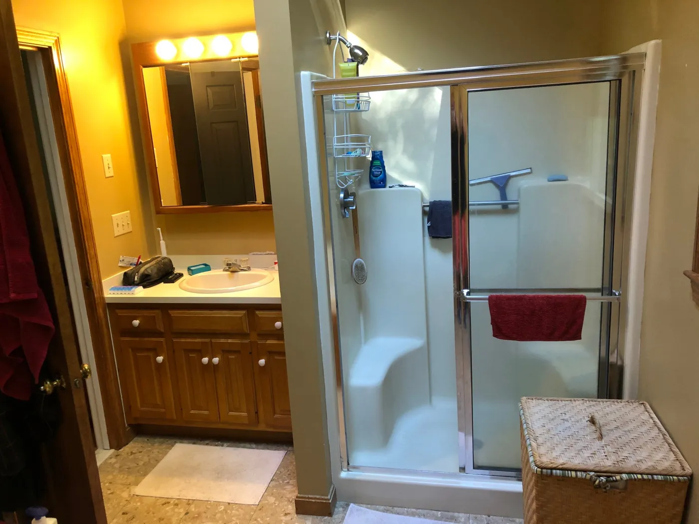 Bathroom Remodel Tile Marshfield MA Before